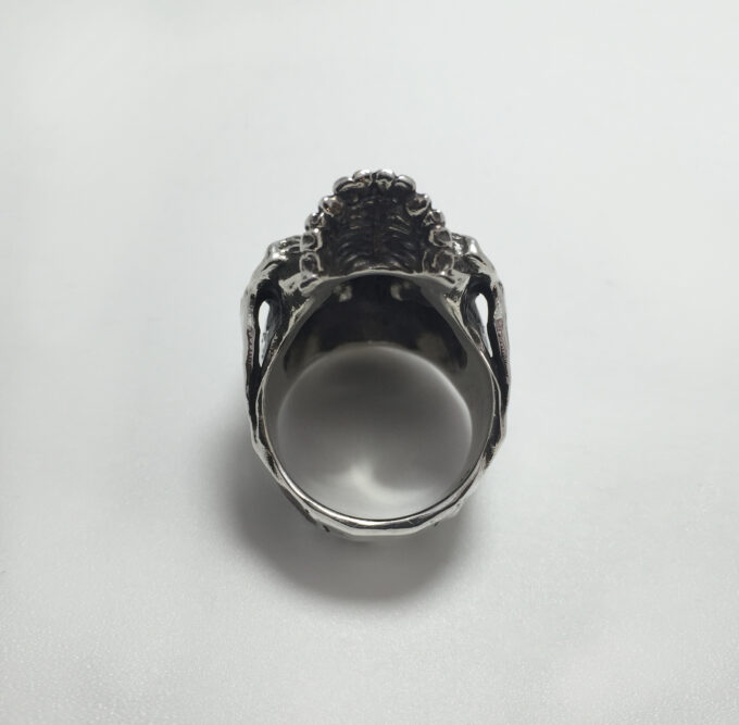 aphotic Distressed Skull ring 01