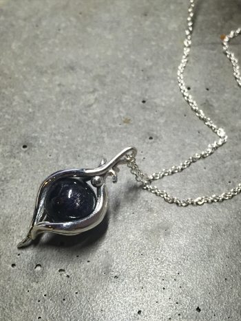 Intenebris by JS Iolite Eye pendant necklace