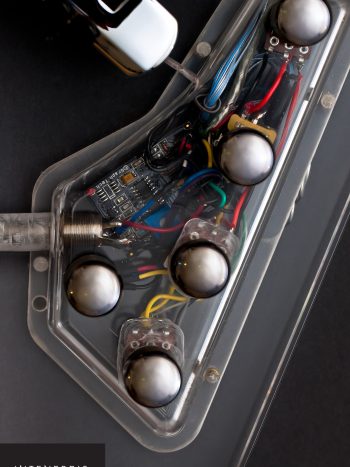 INTENEBRIS LUCY CUSTOM FLYING V GUITAR - INTERIOR