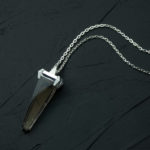 Intenebris Monolith Spike necklace in Smoky Quartz and 925 Sterling Silver